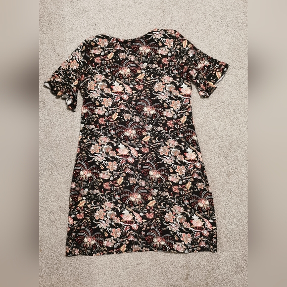 NWT Leonisa floral black dress size M - Picture 2 of 8